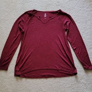 Juniors Long Sleeve Cozy Knit Tee